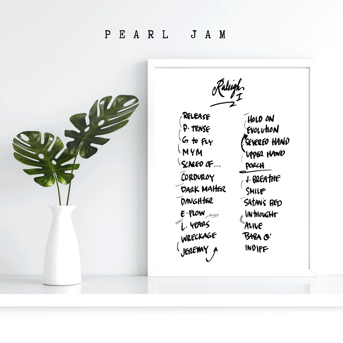 Pearl Jam | Raleigh | 5/11/25 | Night 1 | Concert | Setlist | Print | Custom | Personalized | Gift for Him | Gift for Her | Special Gift | Music Fan Gift