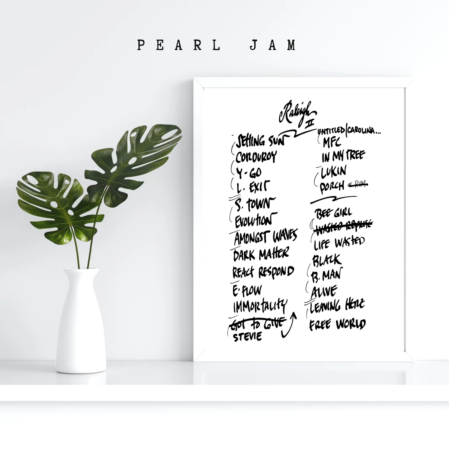 Pearl Jam | Raleigh | 5/13/25 | Night 2 | Concert | Setlist | Print | Custom | Personalized | Gift for Him | Gift for Her | Special Gift | Music Fan Gift