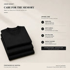 Care instructions for a printed custom concert setlist hoodie