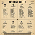 Archive Notes ideas for custom concert hoodies including first show, anniversary and show number