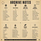 Archive Notes ideas for custom concert sweatshirts including first show, anniversary and show number