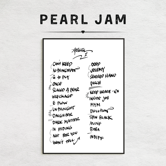 Pearl Jam | Atlanta | 4/29/25 | Night 1 | Concert | Setlist | Print | Custom | Personalized | Gift for Him | Gift for Her | Special Gift | Music Fan Gift