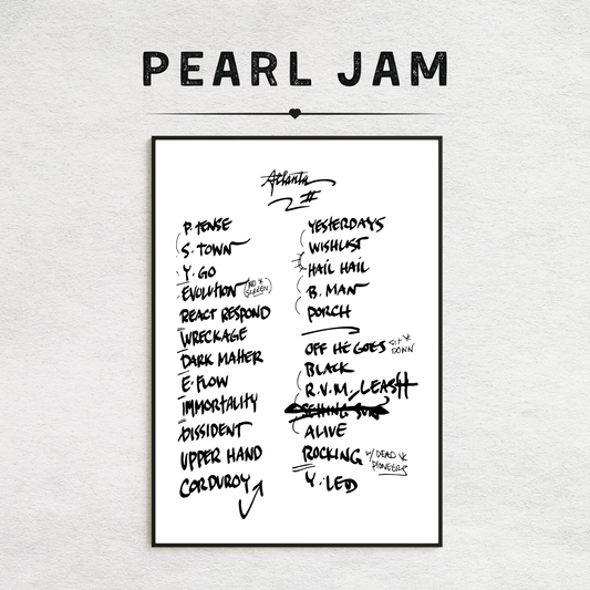Pearl Jam | Atlanta | 5/1/25 | Night 2 | Concert | Setlist | Print | Custom | Personalized | Gift for Him | Gift for Her | Special Gift | Music Fan Gift