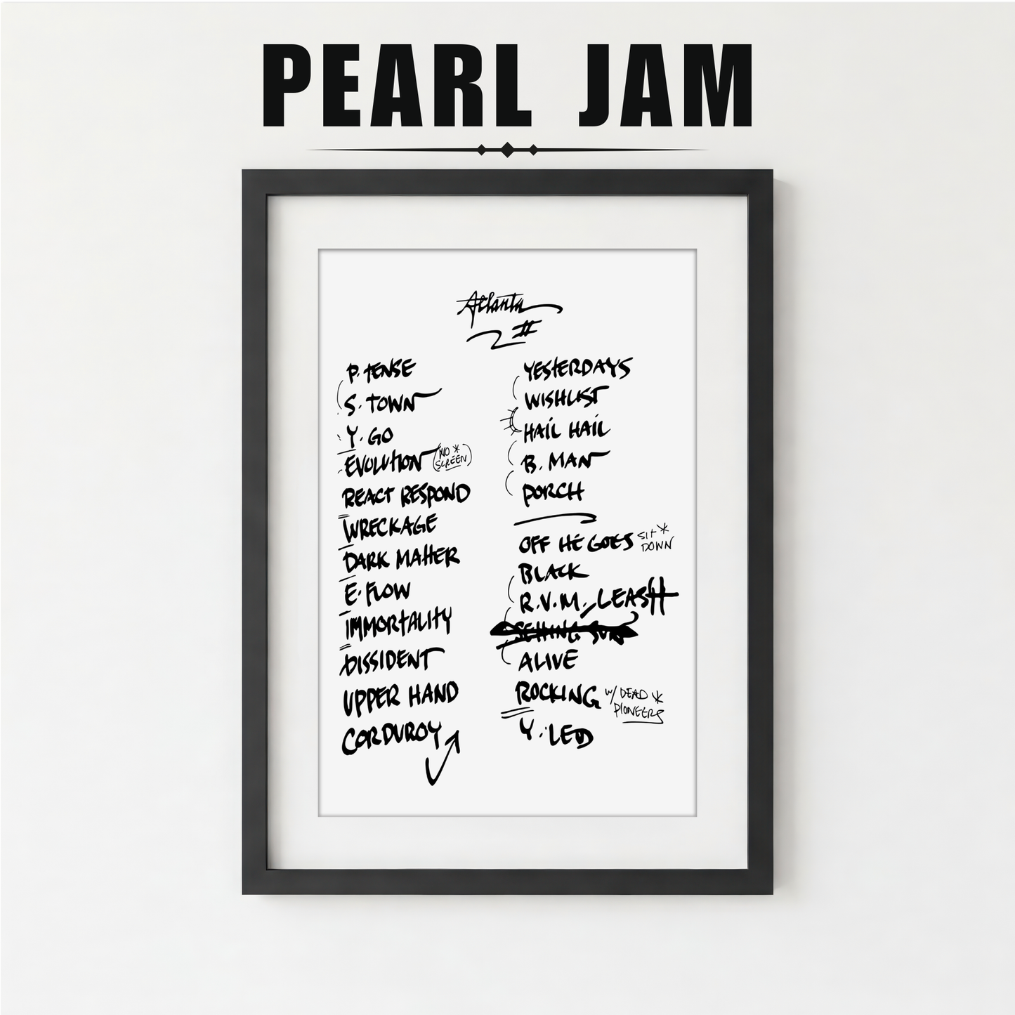 Pearl Jam | Atlanta | 5/1/25 | Night 2 | Concert | Setlist | Print | Custom | Personalized | Gift for Him | Gift for Her | Special Gift | Music Fan Gift