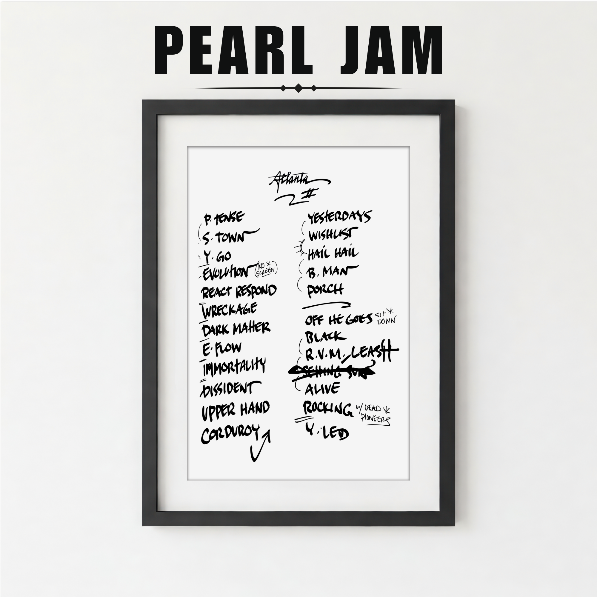 Pearl Jam | Atlanta | 5/1/25 | Night 2 | Concert | Setlist | Print | Custom | Personalized | Gift for Him | Gift for Her | Special Gift | Music Fan Gift