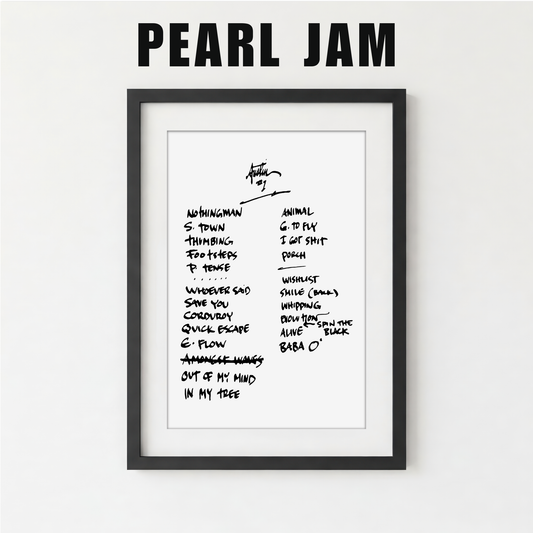 Pearl Jam | Austin | 9/18/23 | Night 1 | Concert | Setlist | Print | Custom | Personalized | Gift for Him | Gift for Her | Special Gift | Music Fan Gift