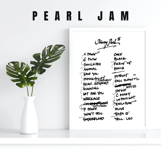 Pearl Jam | Boston | 9/17/24 | Night 2 | Concert | Setlist | Print | Custom | Personalized | Gift for Him | Gift for Her | Special Gift | Music Fan Gift
