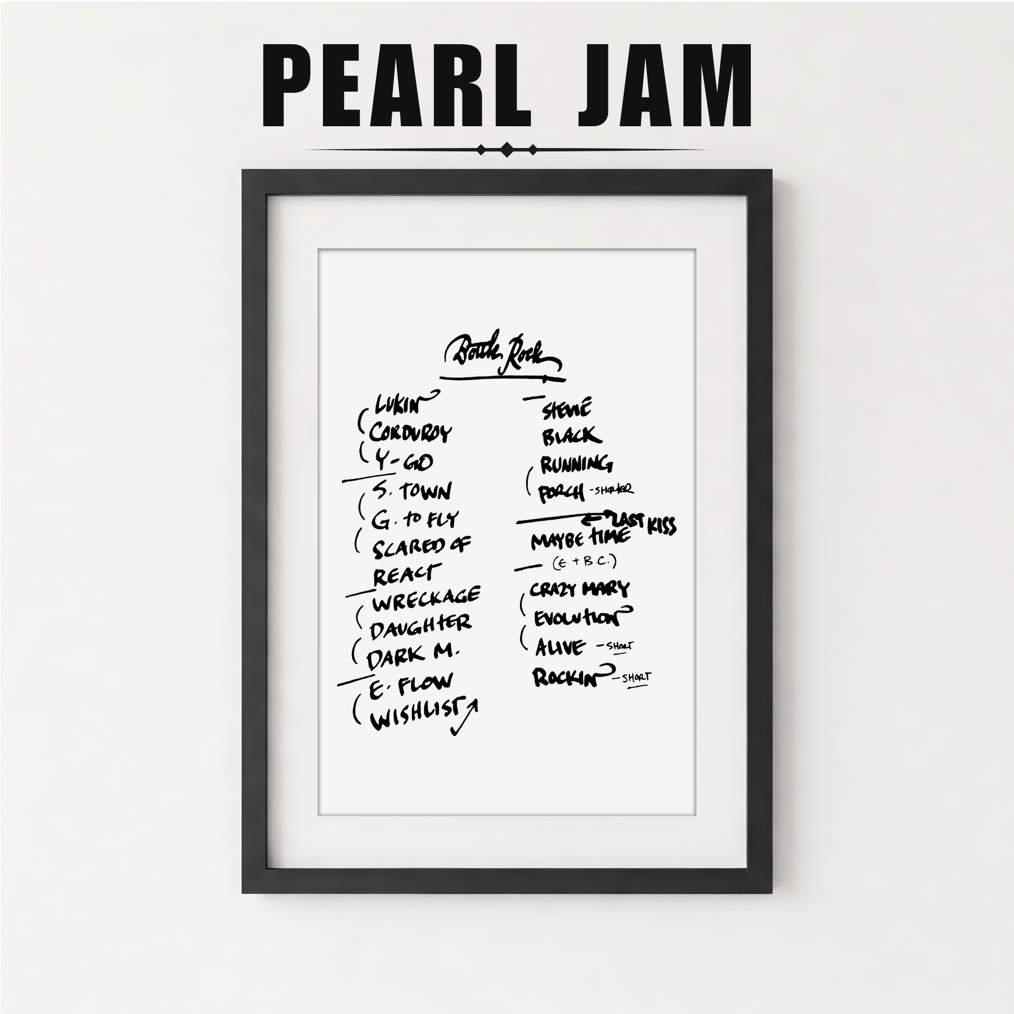 Pearl Jam | BottleRock | 5/25/24 | One Night | Concert | Setlist | Print | Custom | Personalized | Gift for Him | Gift for Her | Special Gift | Music Fan Gift