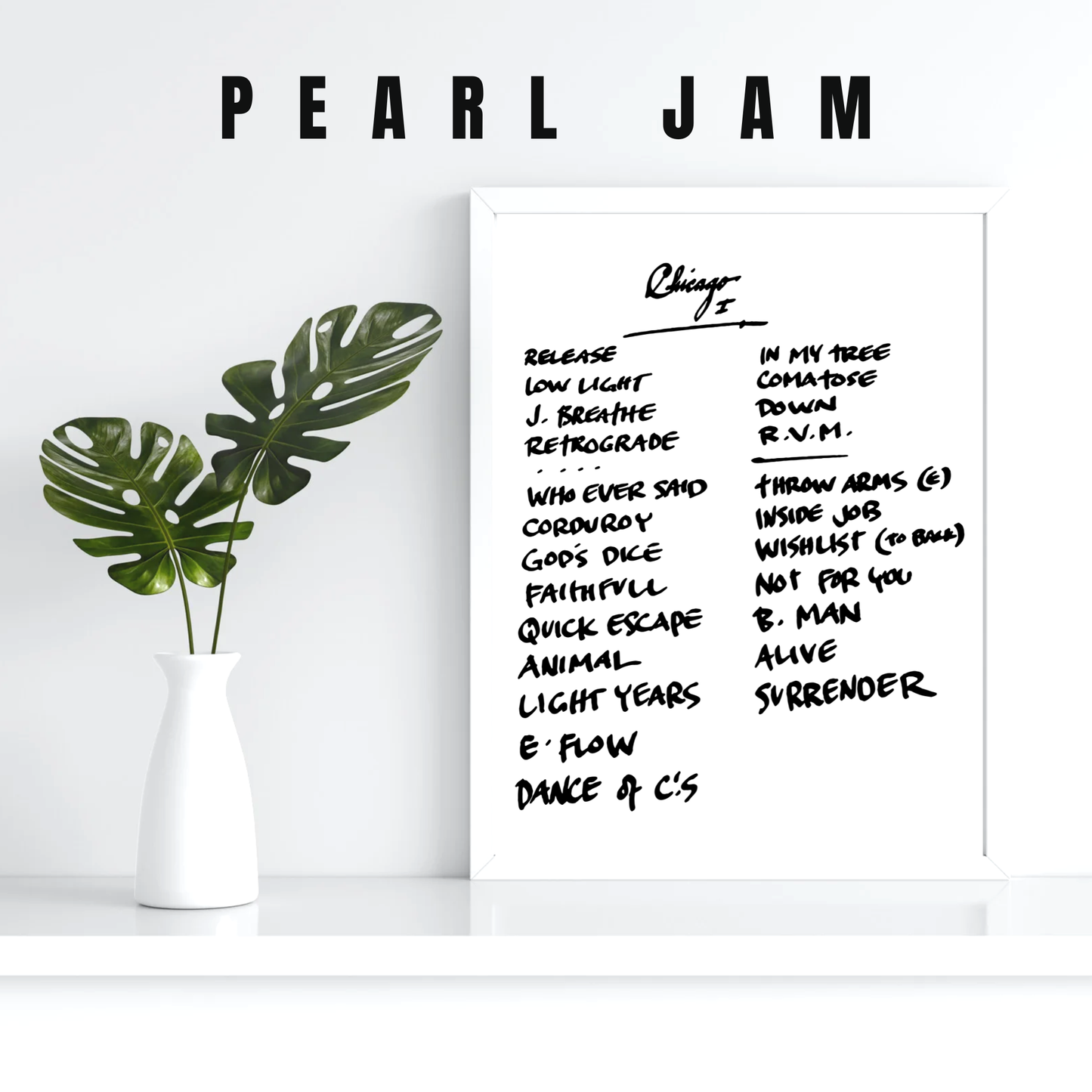 Pearl Jam | Chicago | 9/5/23 | Night 1 | Concert | Setlist | Print | Custom | Personalized | Gift for Him | Gift for Her | Special Gift | Music Fan Gift