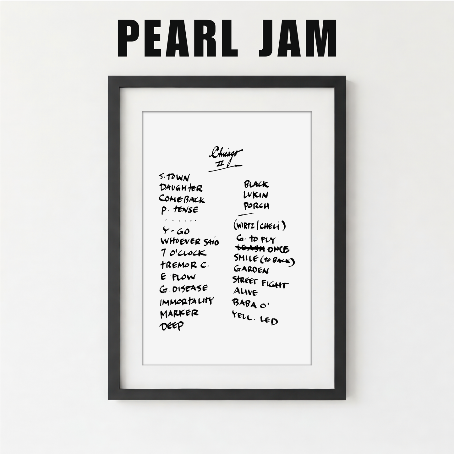Pearl Jam | Chicago | 9/7/23 | Night 2 | Concert | Setlist | Print | Custom | Personalized | Gift for Him | Gift for Her | Special Gift | Music Fan Gift