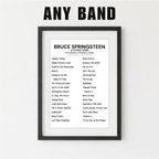 Concert Setlist Print | Custom | Any Band | Any Show | Any City | Personalized | Gift for Him | Gift for Her | Special Gift | Music Fan Gift