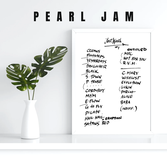 Pearl Jam | Fort Worth | 9/13/23 | Night 1 | Concert | Setlist | Print | Custom | Personalized | Gift for Him | Gift for Her | Special Gift | Music Fan Gift