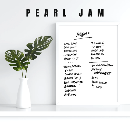 Pearl Jam | Fort Worth | 9/15/23 | Night 2 | Concert | Setlist | Print | Custom | Personalized | Gift for Him | Gift for Her | Special Gift | Music Fan Gift