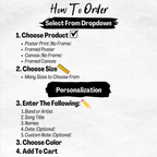 Instructions for ordering a product with checkboxes and text on a white background