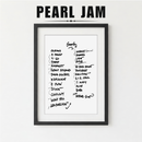 Pearl Jam | Hollywood | 4/24/25 | Night 1 | Concert | Setlist | Print | Custom | Personalized | Gift for Him | Gift for Her | Special Gift | Music Fan Gift