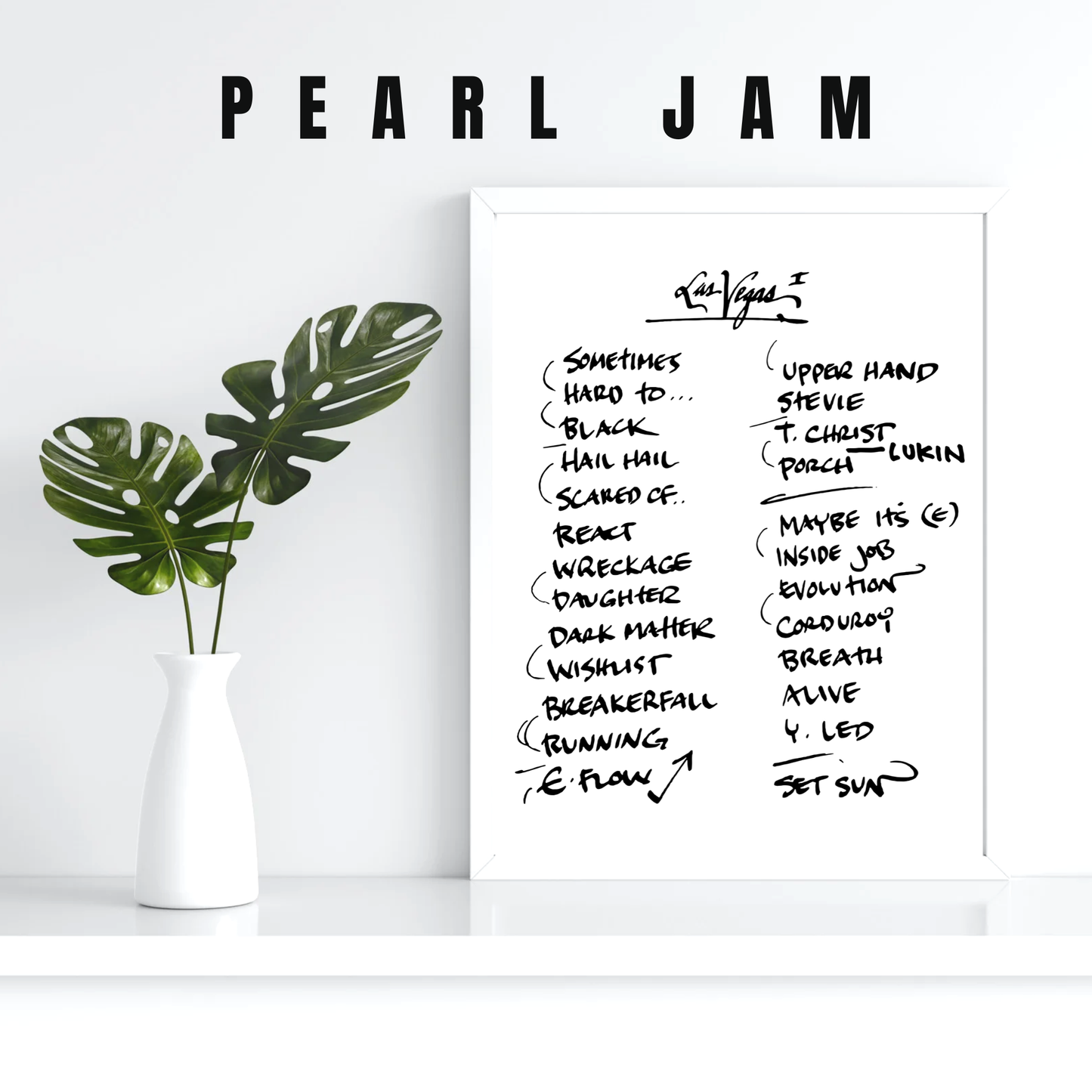 Pearl Jam | Las Vegas | 5/16/24 | Night 1 | Concert | Setlist | Print | Custom | Personalized | Gift for Him | Gift for Her | Special Gift | Music Fan Gift