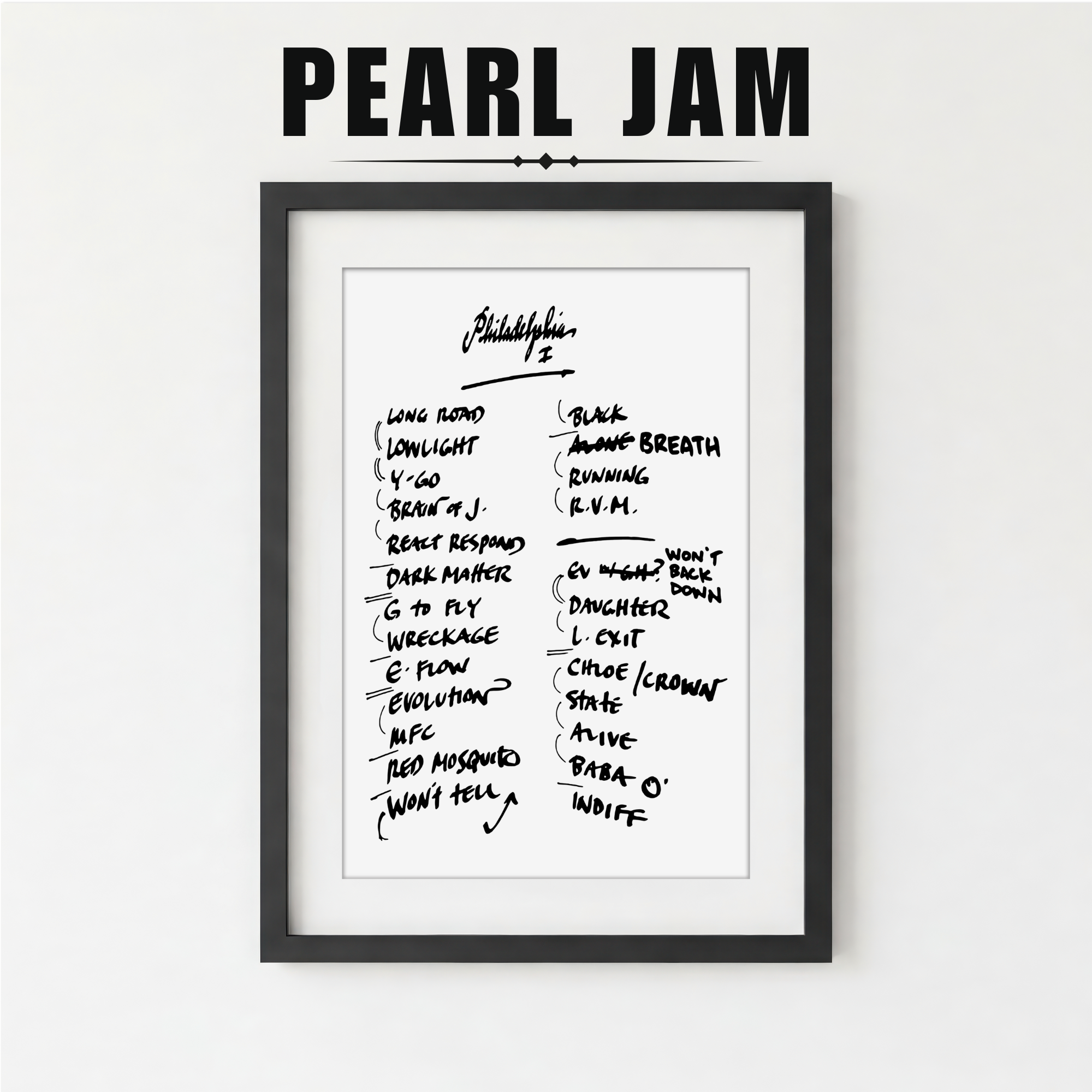 Pearl Jam | Philadelphia | 9/7/24 | Night 1 | Concert | Setlist | Print | Custom | Personalized | Gift for Him | Gift for Her | Special Gift | Music Fan Gift