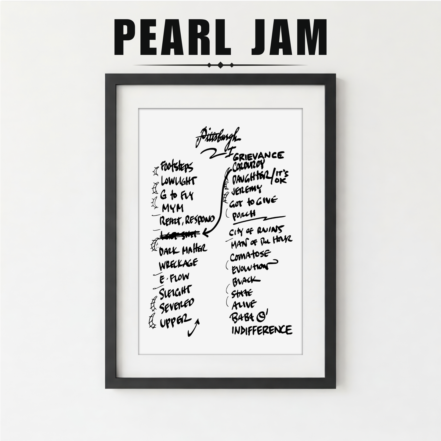 Pearl Jam | Pittsburgh | 5/16/25 | Night 1 | Concert | Setlist | Print | Custom | Personalized | Gift for Him | Gift for Her | Special Gift | Music Fan Gift