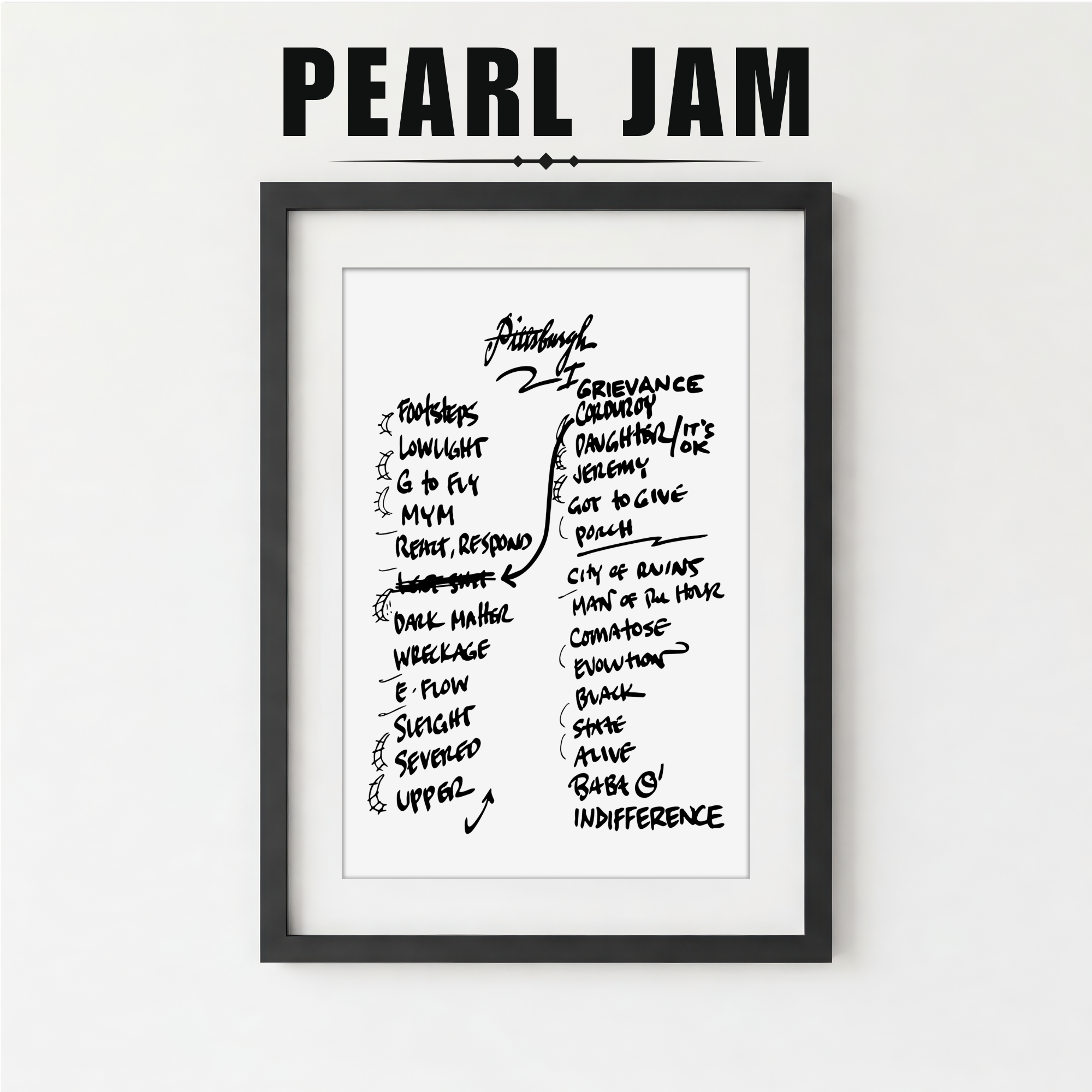 Pearl Jam | Pittsburgh | 5/16/25 | Night 1 | Concert | Setlist | Print | Custom | Personalized | Gift for Him | Gift for Her | Special Gift | Music Fan Gift