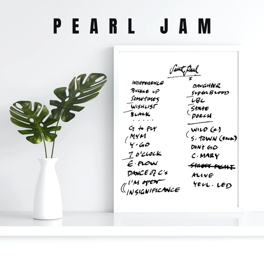 Pearl Jam | Saint Paul | 8/31/23 | Night 1 | Concert | Setlist | Print | Custom | Personalized | Gift for Him | Gift for Her | Special Gift | Music Fan Gift