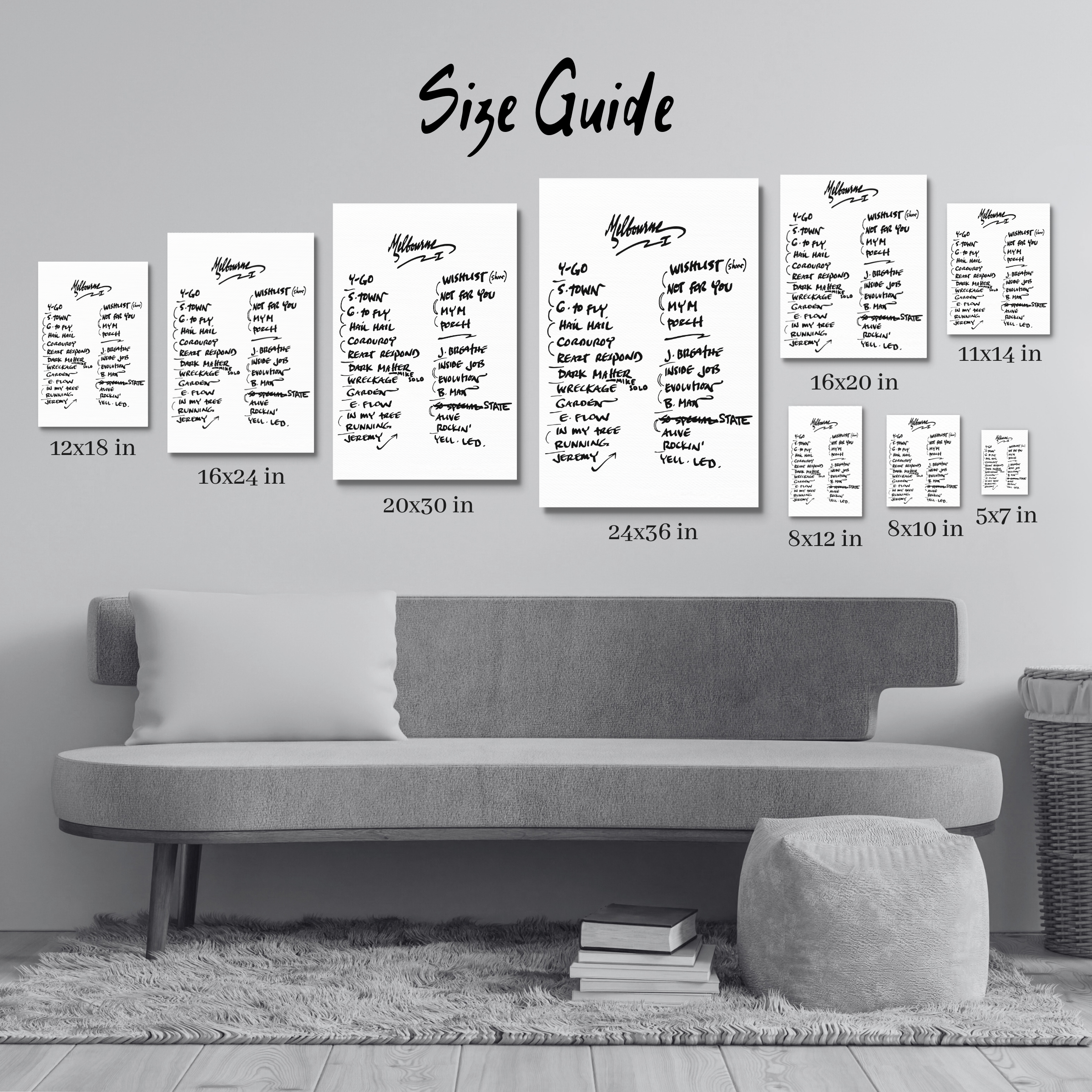 Concert Setlist Print | Custom | Any Band | Any Show | Any City | Personalized | Gift for Him | Gift for Her | Special Gift | Music Fan Gift