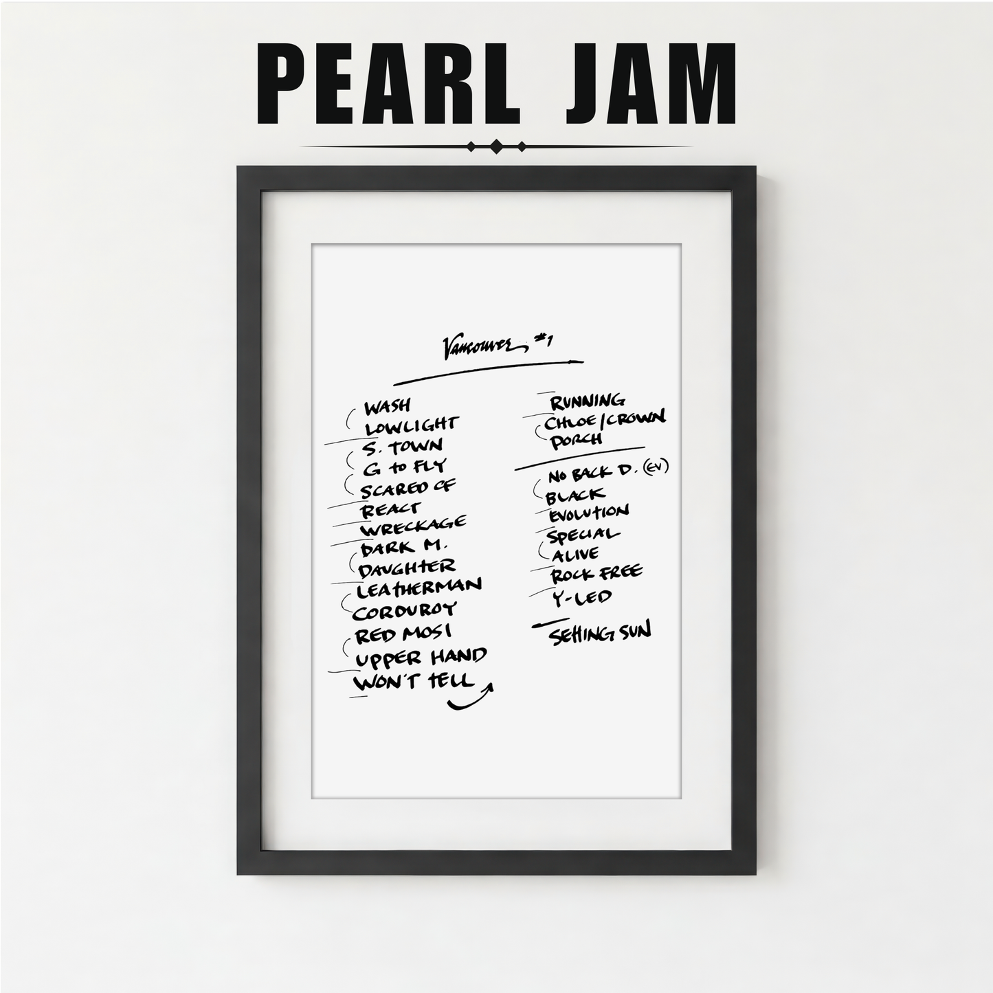 Pearl Jam | Vancouver | 5/4/24 | Night 1 | Concert | Setlist | Print | Custom | Personalized | Gift for Him | Gift for Her | Special Gift | Music Fan Gift
