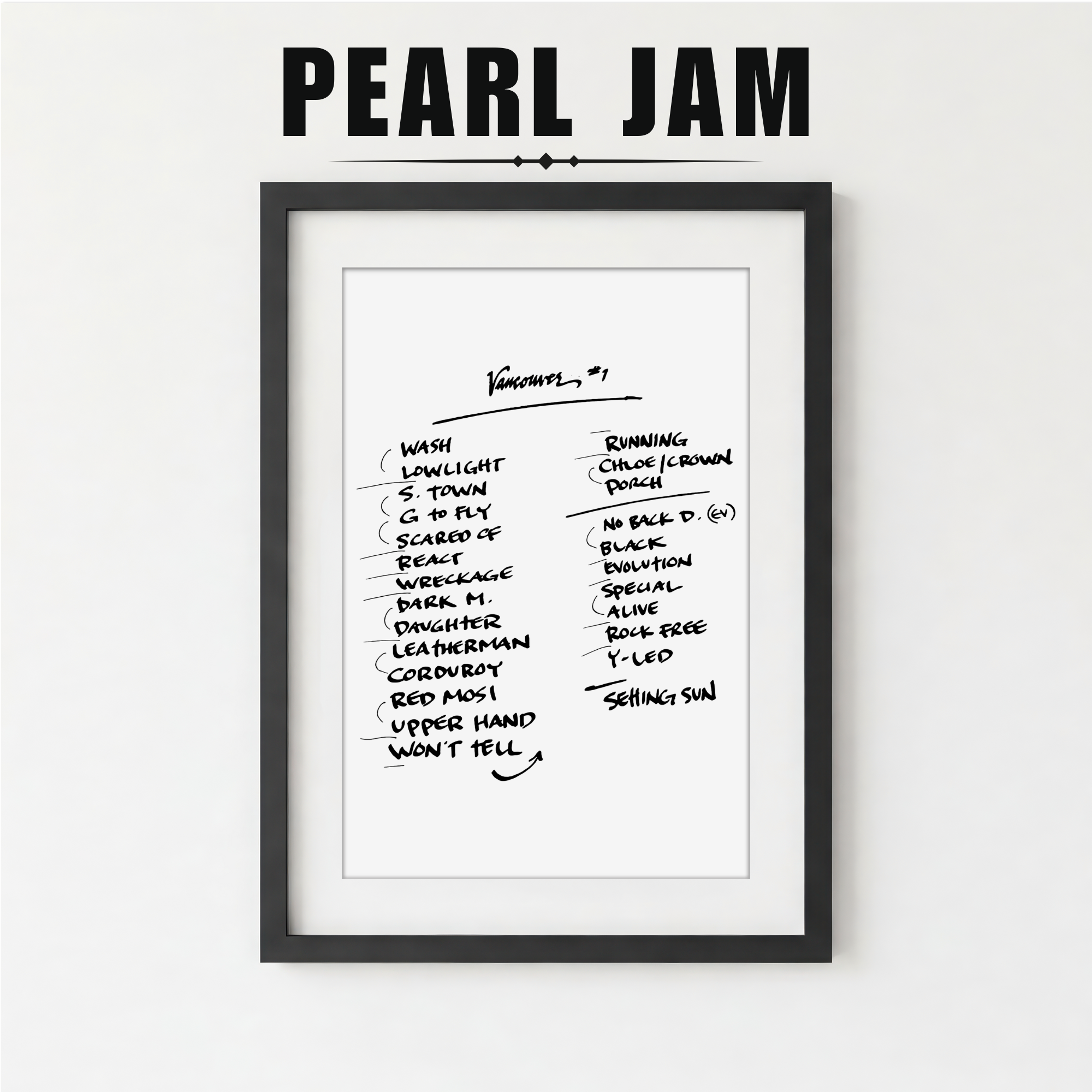 Pearl Jam | Vancouver | 5/4/24 | Night 1 | Concert | Setlist | Print | Custom | Personalized | Gift for Him | Gift for Her | Special Gift | Music Fan Gift