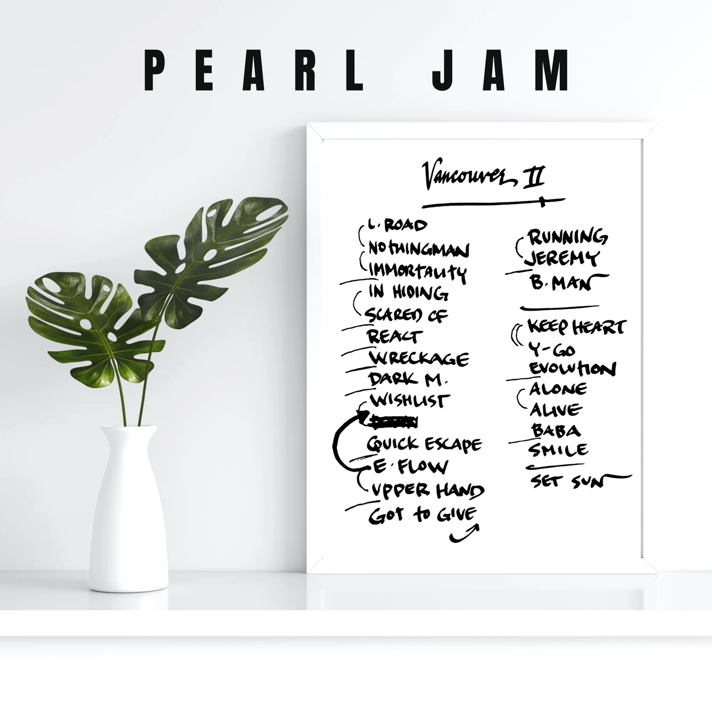 Pearl Jam | Vancouver | 5/6/24 | Night 2 | Concert | Setlist | Print | Custom | Personalized | Gift for Him | Gift for Her | Special Gift | Music Fan Gift