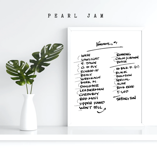 Pearl Jam | Vancouver | 5/4/24 | Night One | Concert | Setlist | Poster