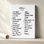 Pearl Jam Atlanta Setlist Wall Art - State Farm Arena, Night 1 - 4/29/25