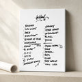 Pearl Jam Auckland Setlist Wall Art - Go Media Stadium, Mt Smart, Night 2 - 11/10/24