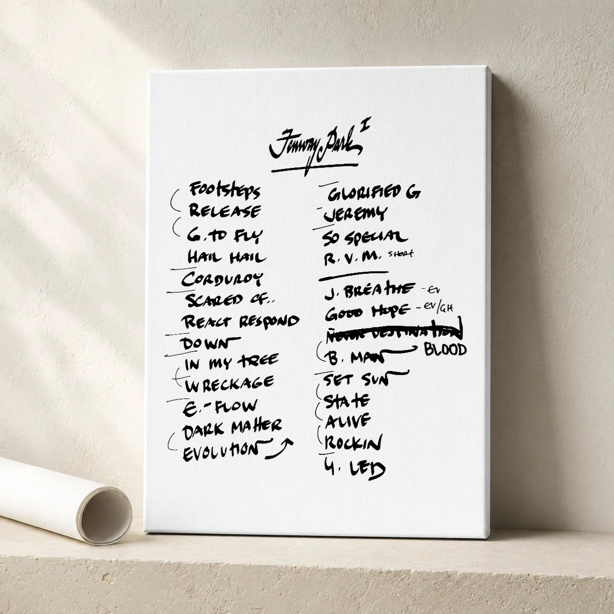 Pearl Jam Boston Setlist Wall Art - Fenway Park, Night 1 - 9/15/24