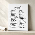 Pearl Jam Boston 9/17/2024 Night 2 concert setlist wall art in the classic design