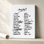 Pearl Jam Boston 9/17/2024 Night 2 concert setlist wall art in the classic design