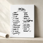 Pearl Jam BottleRock Setlist Wall Art - Napa Valley Expo - 5/25/24
