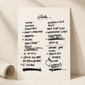Pearl Jam Camden Setlist Wall Art - Freedom Mortgage Pavilion - 9/14/22