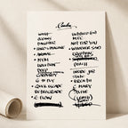 Pearl Jam Camden Setlist Wall Art - Freedom Mortgage Pavilion - 9/14/22