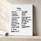 Pearl Jam Chicago Setlist Wall Art - United Center, Night 1 - 9/5/23