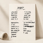 Pearl Jam Fort Worth Setlist Wall Art - Dickies Arena, Night 2 - 9/15/23