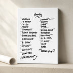 Pearl Jam Hollywood Setlist Wall Art - Hard Rock Live, Night 1 - 4/24/25