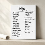 Pearl Jam Las Vegas Setlist Wall Art - MGM Grand Garden Arena, Night 2 - 5/18/24