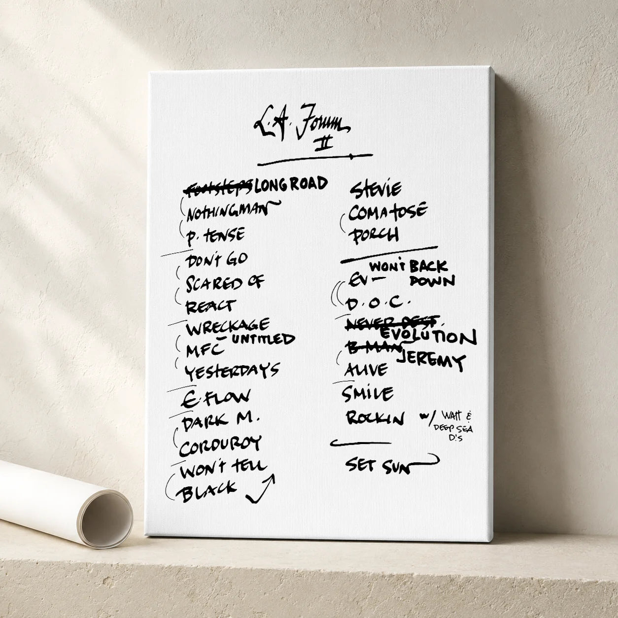 Pearl Jam Los Angeles Setlist Wall Art - Kia Forum, Night 2 - 5/22/24