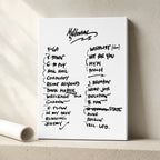 Pearl Jam Melbourne Setlist Wall Art - Marvel Stadium, Night 1 - 11/16/24