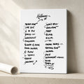 Pearl Jam Melbourne Setlist Wall Art - Marvel Stadium, Night 2 - 11/18/24