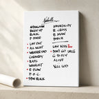Pearl Jam Nashville Setlist Wall Art - Bridgestone Arena - 9/16/22