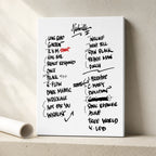 Pearl Jam Nashville Setlist Wall Art - Bridgestone Arena, Night 2 - 5/8/25