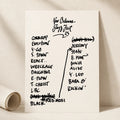Pearl Jam New Orleans Setlist Wall Art - Jazz Fest - 5/3/25