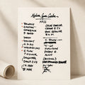 Pearl Jam New York Setlist Wall Art - Madison Square Garden - 9/11/22