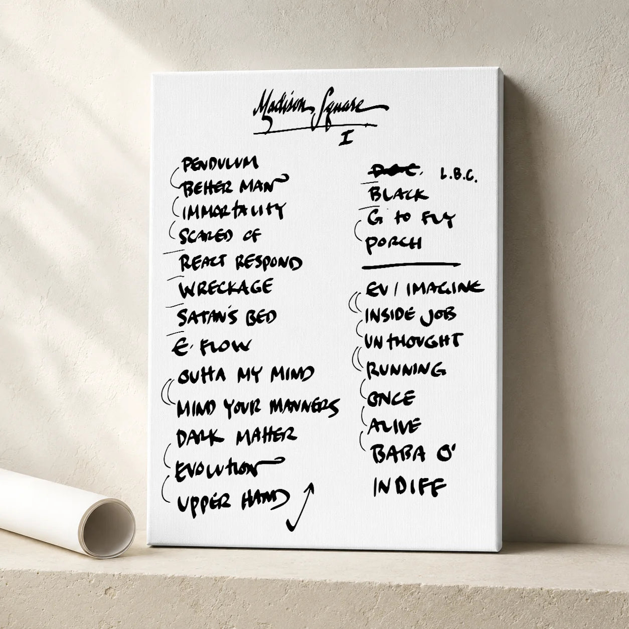 Pearl Jam New York Setlist Wall Art - Madison Square Garden, Night 1 - 9/3/24