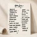 Pearl Jam New York Setlist Wall Art - Madison Square Garden, Night 1 - 9/3/24